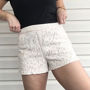 Forever 21 lace summer white shorts